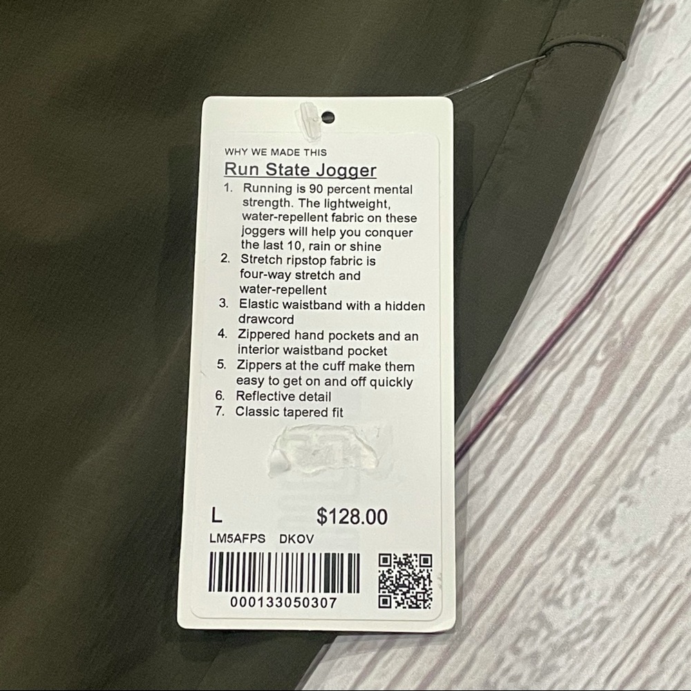 Lululemon Run State Jogger Men Large Olive Green - Picture 5 of 8
